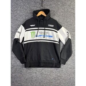 Monster Energy AMA Supercross Fly Racing Hoodie B & W XL Motocross Pullover